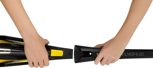 Пилосос Sencor безпровідний, вологе прибирання, конт пил -0.5л, автон. робота до 85хв, НЕРА, чорно-жовтий