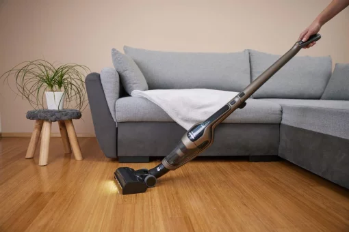 Пилосос Gorenje бездротовий, 176Вт, конт пил -0.6л, автон. робота до 70хв, HEPA, 2 в 1, підсвічування, індикатор, щітка- електротурбо, бронзи