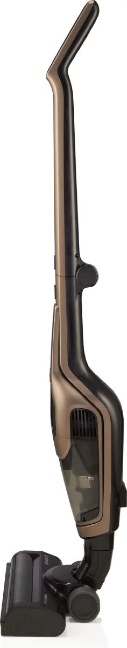 Пилосос Gorenje бездротовий, 176Вт, конт пил -0.6л, автон. робота до 70хв, HEPA, 2 в 1, підсвічування, індикатор, щітка- електротурбо, бронзи