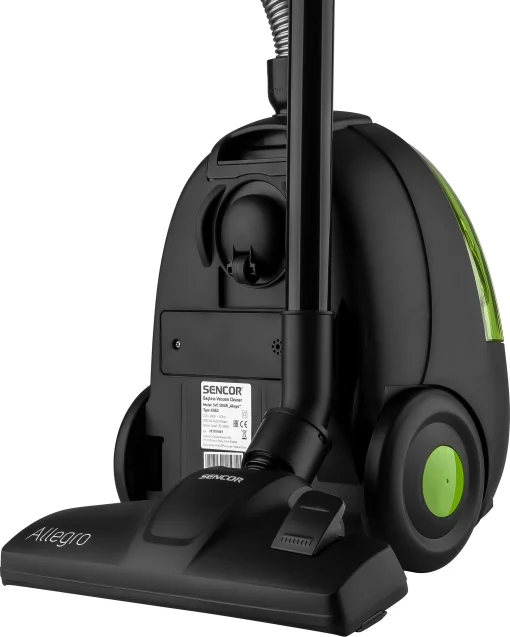 Пилосос Sencor контейнерний Allegro, 890Вт, конт пил -1.5л, НЕРА, чорно-зелений