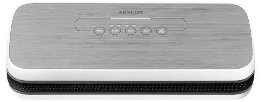 Вакууматор Sencor для пакетів і контейнерів, 110Вт, 30см, електронне керування, +5 пакетів, +1 рулон, пластик, сріблястий29