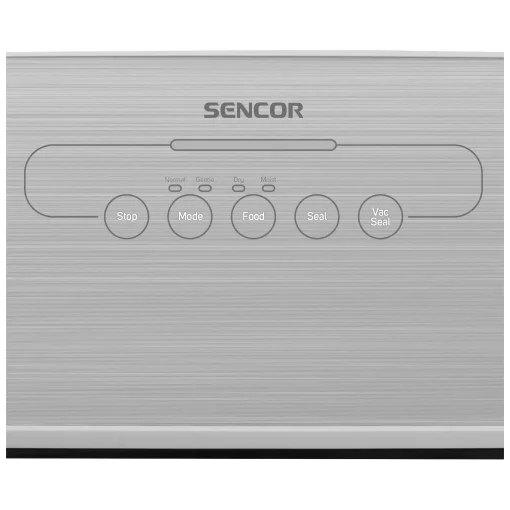 Вакууматор Sencor для пакетів і контейнерів, 110Вт, 30см, електронне керування, +5 пакетів, +1 рулон, пластик, сріблястий29
