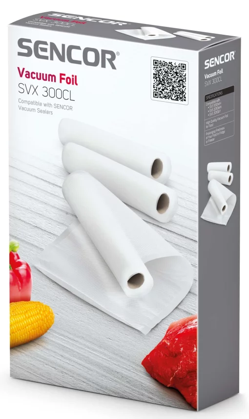 Вакуумна плівка для всіх вакууматорів Sencor, 3 рулони 20х200см