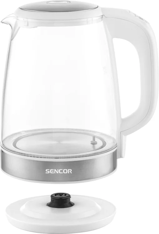 Електрочайник Sencor 2л, Strix, скло, білий