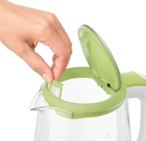 Електрочайник Sencor 2л, Strix, скло, 5 темп.реж, салатовий