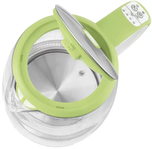 Електрочайник Sencor 2л, Strix, скло, 5 темп.реж, салатовий