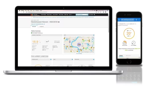 Метеостанція Sencor, внутр/зовн вимірювання, від мережі/CR2032x1+AAx2+AAx3, темп-ра, вологість, час, прогноз погоди, атмосферний тиск, шв. вітру, підкл. до WIFI, чорний