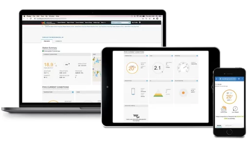 Метеостанція Sencor, внутр/зовн вимірювання, від мережі/CR2032x1+AAx2+AAx3, темп-ра, вологість, час, прогноз погоди, атмосферний тиск, шв. вітру, підкл. до WIFI, чорний