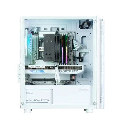 Корпус Zalman T4 Plus без БЖ, 2xUSB3.0, 1xUSB2.0, 1x120мм ARGB, VGA 3200мм, LCS ready, TG Side Panel, mATX, білий