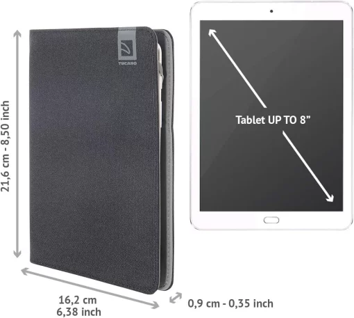 Чохол Tucano Vento Universal для планшетів 7-8", чорний