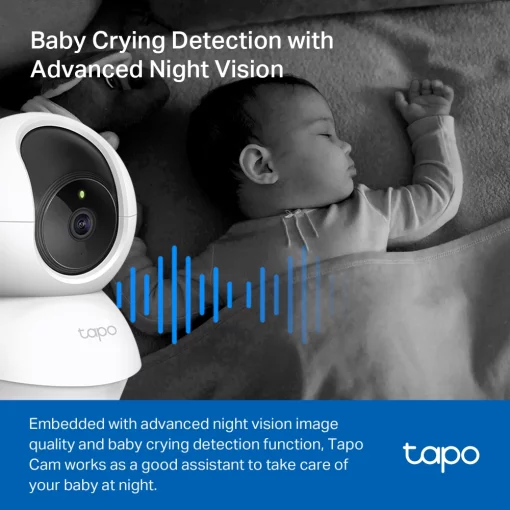 IP-Камера TP-LINK Tapo C200C FHD N300 microSD motion detection, 9x zoom