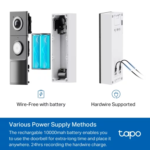 Розумний відеодзвоник з акумулятором TP-LINK Tapo D235