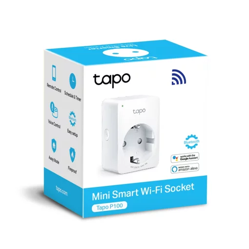 Смарт-розетка TP-LINK Tapo P100 N300 BT 10A