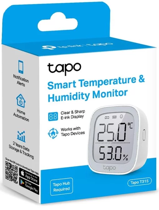 Розумний монітор температури та вологості TP-LINK Tapo T315 868Mhz / 922MHz