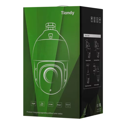 IP-камера Tiandy TC-H356S Spec:30X/I/E++/A/V3.0, 5MP, PTZ Starlight AI, 30x, 4.7-141mm, f/1.6-3.6, IR200m, PoE++, DC 24V, IP66