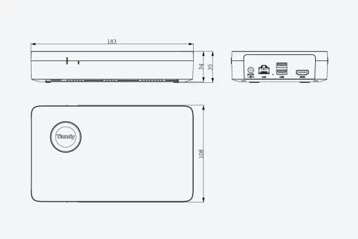 Відеореєстратор Tiandy TC-R3105 Spec:I/B/L/S, 5ch, 1HDD