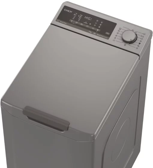 Пральна машина Candy вертикальна, 7кг, 1200, A+++, 60см, дисплей, cріблястий