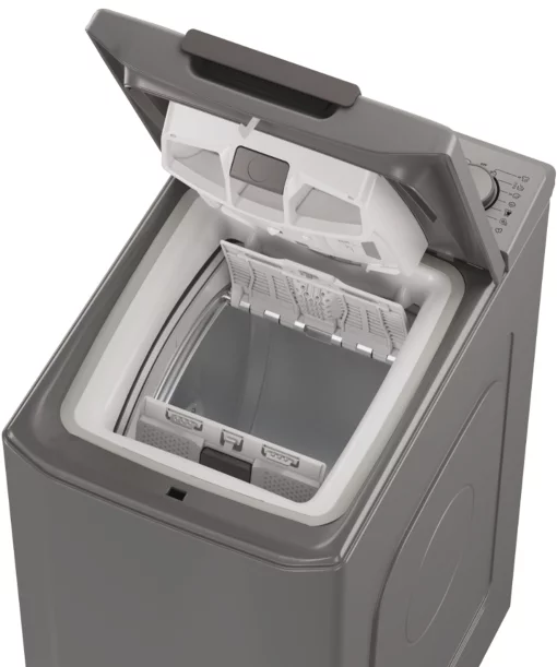 Пральна машина Candy вертикальна, 7кг, 1200, A+++, 60см, дисплей, cріблястий