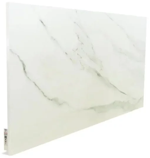 Керамічна панель TEPLOCERAMIC ІЧ + конвекція, 20м2, 1000Вт, електр. упр-ння, 120 х 60см, терморегулятор, білий мармур
