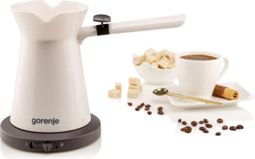 Кавоварка Gorenje електротурка 0.35л, мелена, на 2 чашки, бежевий