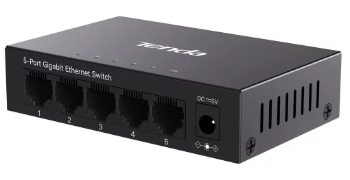 Комутатор TENDA TEG1005M 5xGE, Некерований