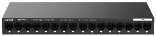 Комутатор TENDA TEG1016M 16xGE, Некерований
