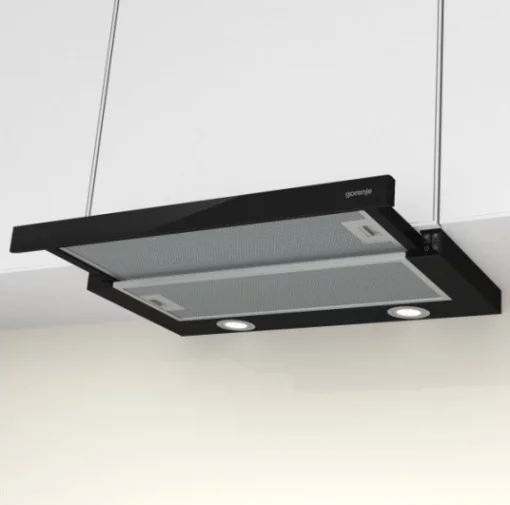 Витяжка Gorenje телескопічна, 60см, 450м.куб/год, чорний