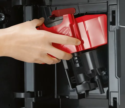 Кавомашина Siemens, 1.4л, зерно+мелена, автомат.капуч, LED-дисплей, авторецептів -5, чорно-срібний