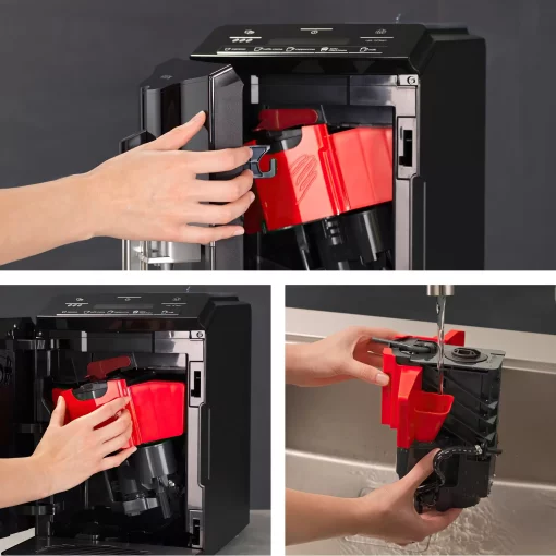 Кавомашина Siemens, 1.4л, зерно+мелена, автомат.капуч, LED-дисплей, авторецептів -5, чорний