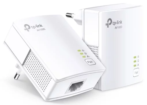 Комплект Адаптерiв Powerline TP-LINK TL-PA7017KIT AV1000, 1xGE, (TL-PA7017 2шт)