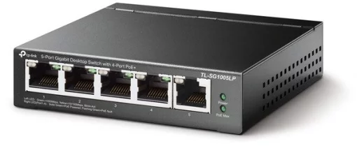 Комутатор TP-LINK TL-SG1005LP 5xGE (4xPoE), 40Вт, Некерований