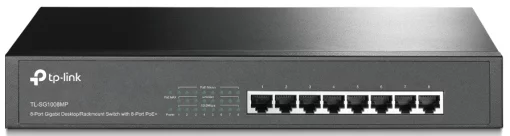 Комутатор TP-LINK TL-SG1008MP 8xGE (8xPoE), 126Вт, Некерований