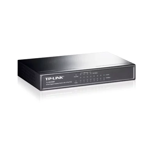 Комутатор TP-LINK TL-SG1008P 8xGE (8xPoE), 65.2Вт, Некерований