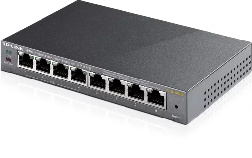 Комутатор TP-LINK TL-SG108PE 8xGE (4xPoE), 65.2Вт, WebSmart