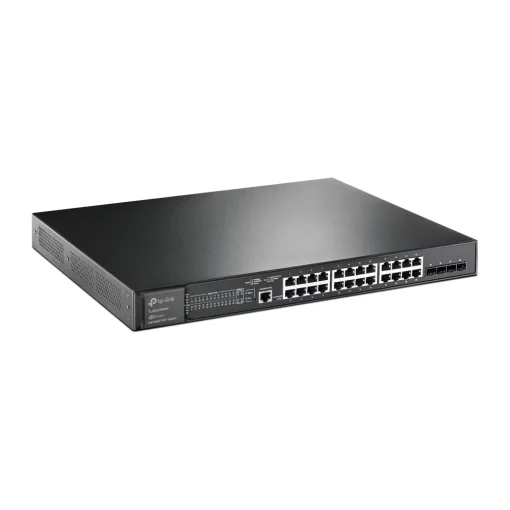 Комутатор TP-LINK TL-SG3428XMP 24xGE (24xPoE), 4xSFP+, 384Вт, Керований L2