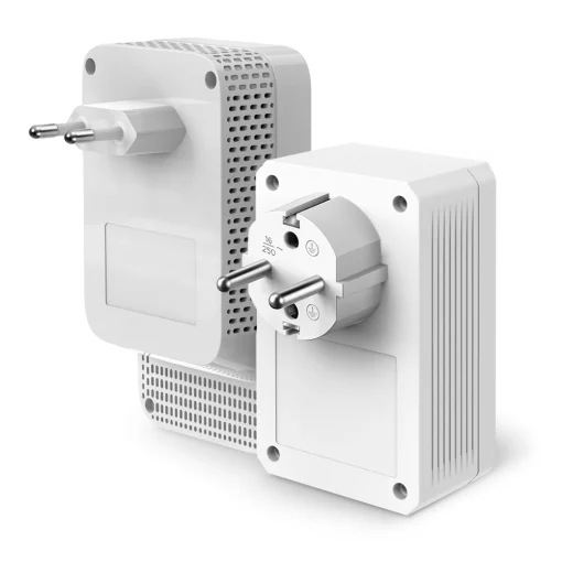 Комплект Адаптерiв Powerline TP-LINK TL-WPA7617KIT AV1000, 1xGE, AC1200, (TL-WPA7617 1шт,  TL-PA7017P 1шт), MESH