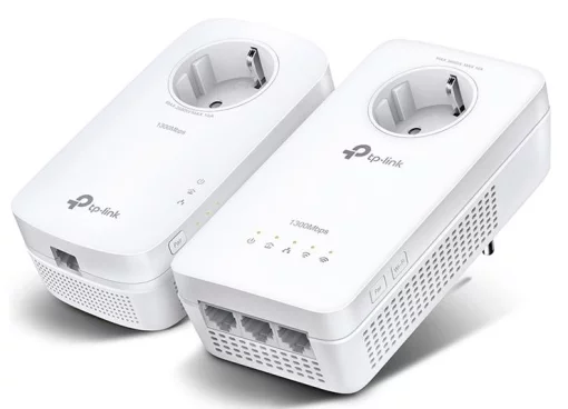 Комплект Адаптерiв Powerline TP-LINK TL-WPA8631PKIT AV1300, AC1200, (TL-WPA8631P 1шт, TL-PA8010P 1шт), Розетка