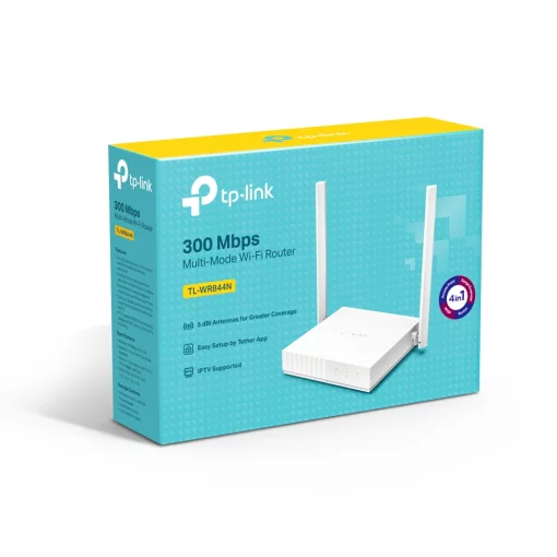 Маршрутизатор TP-LINK TL-WR844N N300, 4xFE LAN, 1xFE WAN