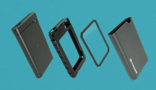 Корпус Transcend USB 3.1 Type-A для HDD/SDD SATA 2.5" Rubber Kit