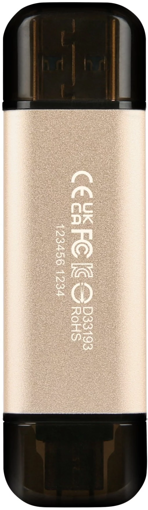 Накопичувач Transcend 128GB USB 3.2 Type-A + Type-C JetFlash 930 R420/W400MB/s Чорний