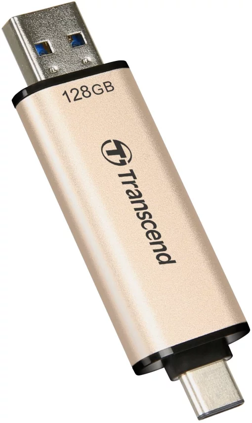 Накопичувач Transcend 128GB USB 3.2 Type-A + Type-C JetFlash 930 R420/W400MB/s Чорний
