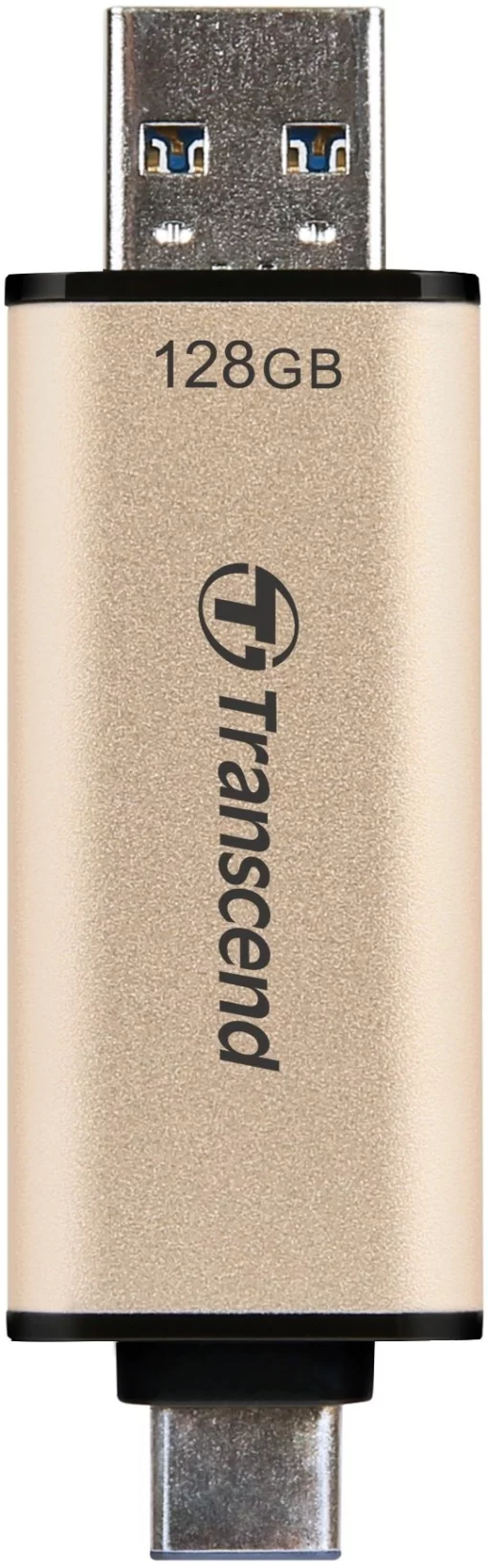 Накопичувач Transcend 128GB USB 3.2 Type-A + Type-C JetFlash 930 R420/W400MB/s Чорний