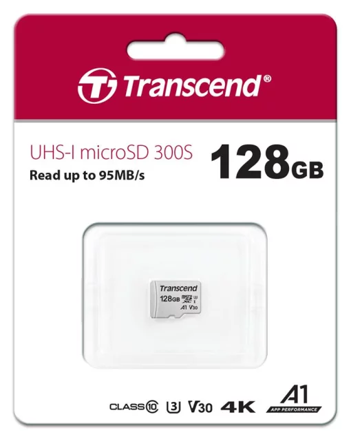 Карта пам'яті Transcend microSD  128GB C10 UHS-I R100/W40MB/s