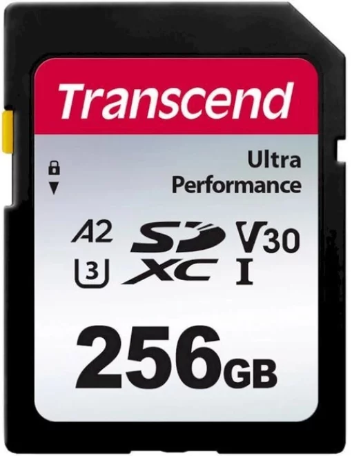 Карта пам'яті Transcend SD 256GB C10 UHS-I U3 A2 R160/W90MB/s 4K
