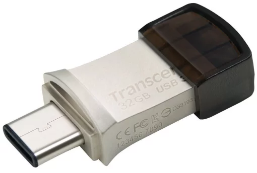 Накопичувач Transcend  32GB USB 3.1 Type-A + Type-C 890 R90/W30MB/s