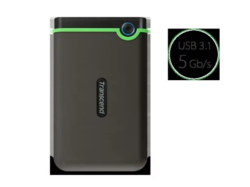 Портативний жорсткий диск Transcend 4TB USB 3.1 StoreJet 25M3 Сірий