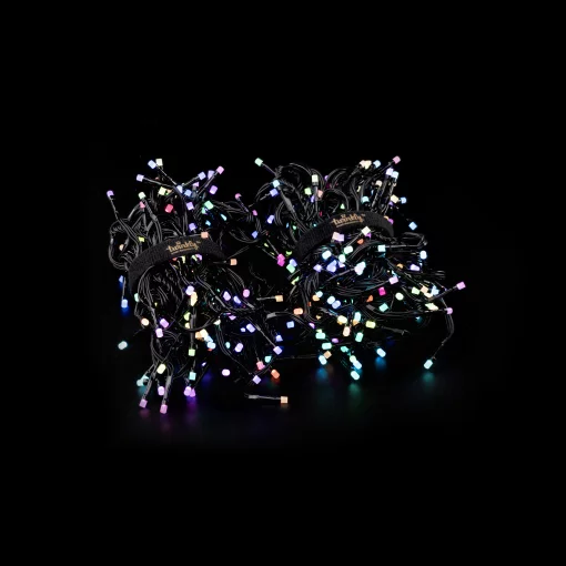 Гірлянда Smart LED Twinkly Cluster RGB 400 IP44 6м кабель чорний