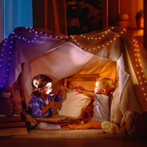 Гірлянда Smart LED Twinkly Dots Lights RGB 400 IP44 20м USB-C кабель чорний