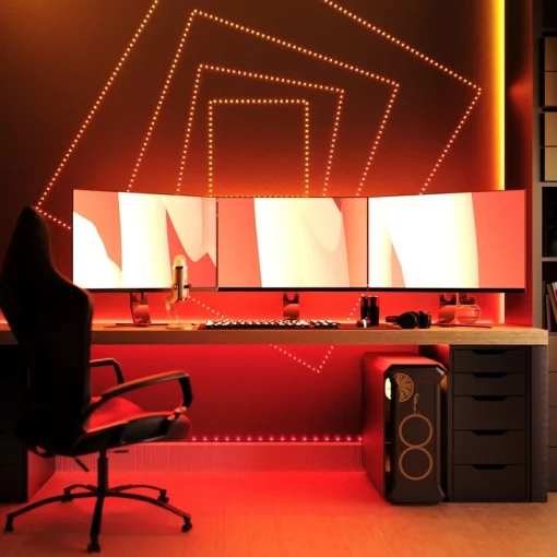 Гірлянда Smart LED Twinkly Dots Lights RGB 400 IP44 20м USB-C кабель чорний