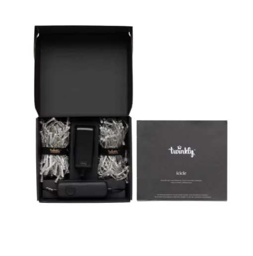 Гірлянда Smart LED Twinkly Icicle RGBW 190 IP44 5м кабель прозорий